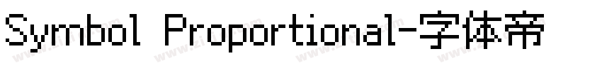 Symbol Proportional字体转换